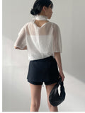[Layered] Minuet Wrap Skirt Pants