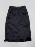 Jacquard satin midi skirt