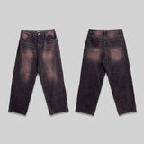 Pink Teen Black Washed Denim