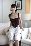 Kenz corset frill blouse