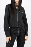 Nylon two-way zip-up