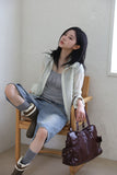 Enamel Big Shoulder Bag