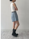 Culotte Wide Denim Shorts
