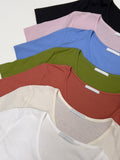 Beatles Silket U-Neck Short Sleeve T-Shirt