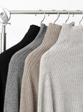 Whole Garment Raccoon Ribbed Polar Knit