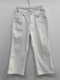 202 Slit Cotton Capri Pants