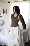 V rib sleeveless top