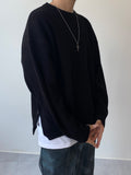 Side Zipper Round Knit