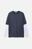 Days stripe layered t-shirt