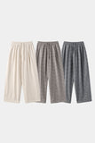 Border stripe summer pants