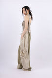 Scarf shirring top bustier