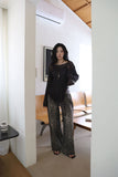 Jay Leopard Denim Pants