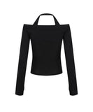 Off-Shoulder Halter Jacket