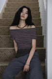 ST Rib Off Shoulder Tee