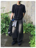 Ramie Brush Balloon Denim Pants