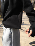Dev Turtleneck Crop Waffle Sweatshirt