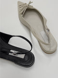 Eyelet Slingback Flat Shoes