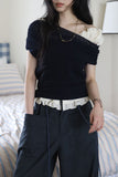 Low mesh off tee