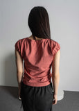 SOFT SHIRRING HALF TOP