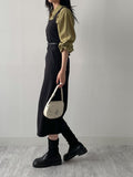 [Long ver.] Pecan Adjust Sleeveless One Piece