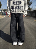 Nordic Slub Wide Flare Denim Pants