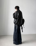Cynical Crop Leather Jacket