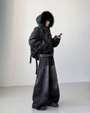 Veil Crack Wide Denim