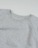 Sop crop short sleeve sweatshirt