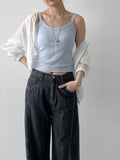 Organza Raglan See-through Blouson Jumper