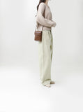 [Premium] Whole garment alpaca V-neck knitwear