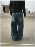 Arne Button Fly Curved Denim Pants