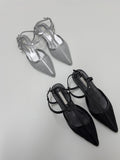 Mesh Stiletto Flat Shoes