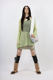 Long boat neck knit