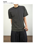 Stripe half T-shirts