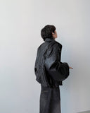 Mace Crop Leather Jumper