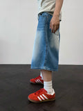 Light Sandwashing Spec Blue Denim Pants