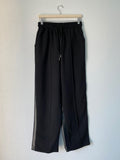Half & Half Leather Sweatpants