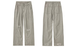 Damage Cotton Curved Pants