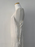 Wrinkle Bustier Layered Long One Piece