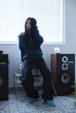 Non-fade line denim pants