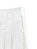 (W) Has Pleats Wrap Skirt