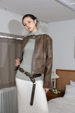 Net hijab knit hoodie