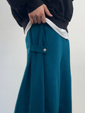 Side Snap Fold Sweatpants