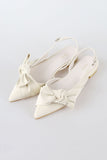 Ribbon Flat Stiletto