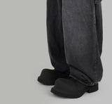 Border pocket balloon jeans