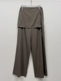 Euro Wrap Nylon Wide Pants