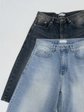 [unisex] 842 Washed Bermuda Denim Pants