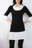 Timmy pleated collar one piece