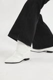 Wrinkle double wrap ankle boots