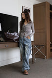 Benny cargo denim pants